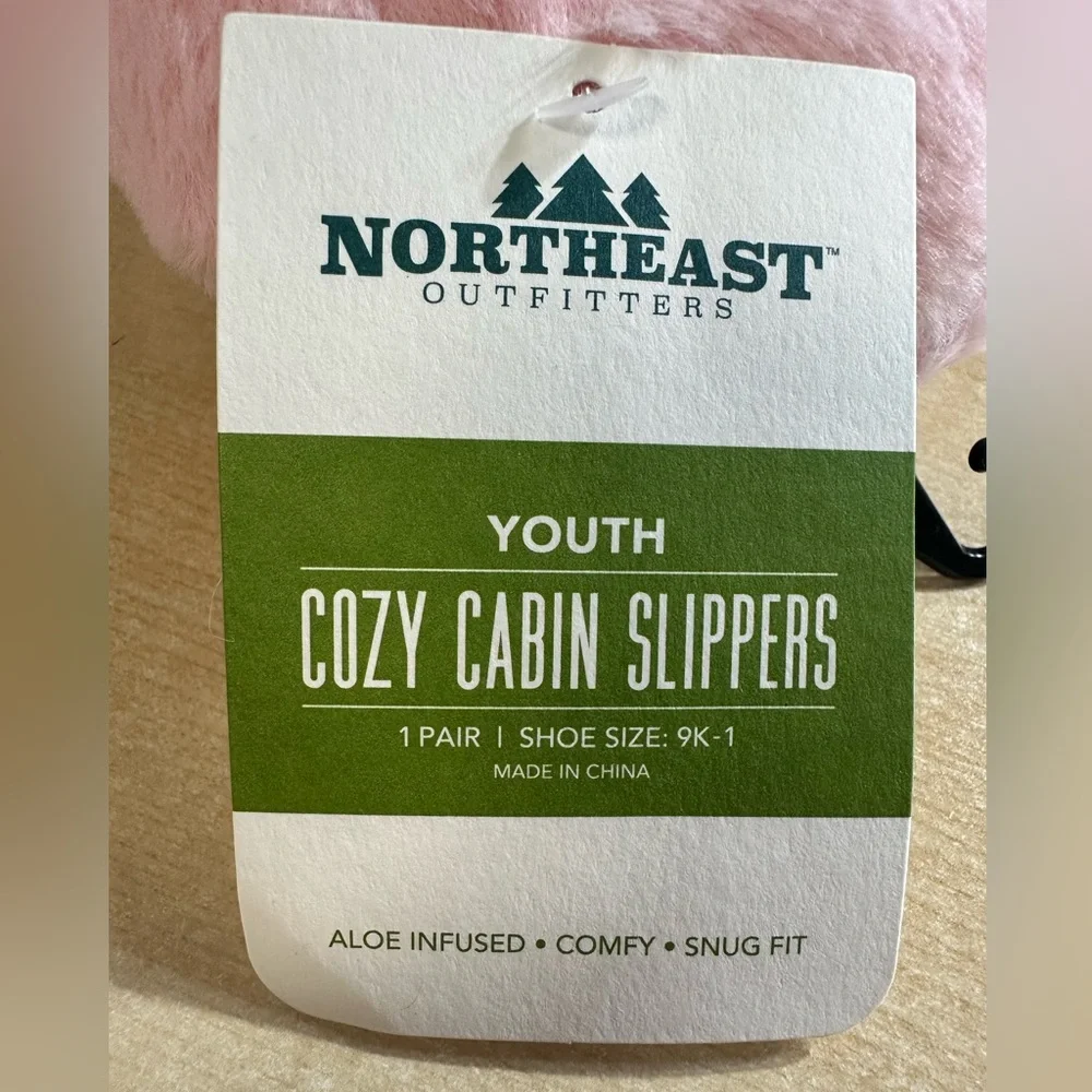 Youth Aloe Infused Cozy Cabin Slippers by Northeast Outfitters - NWT/NIP